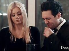 Blonde Babe Riley Steele Dominated by Inked Chap